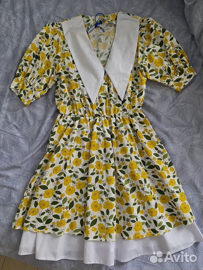 Платье хлопок с воротничком