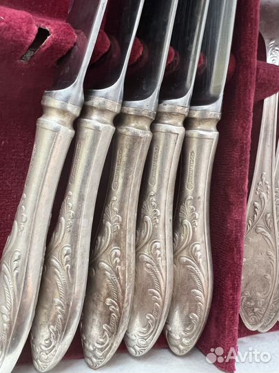 Набор столовых приборов мельхиор СССР