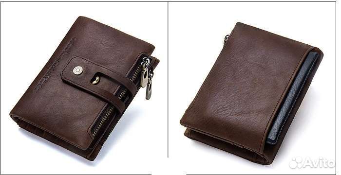 Новый кошелёк мужской, натуральная кожа