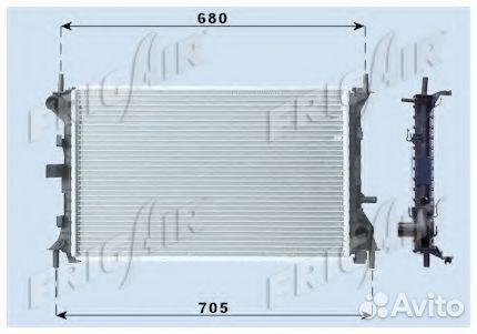 Ford focus 1 форд фокус 1 радиатор охлаждения
