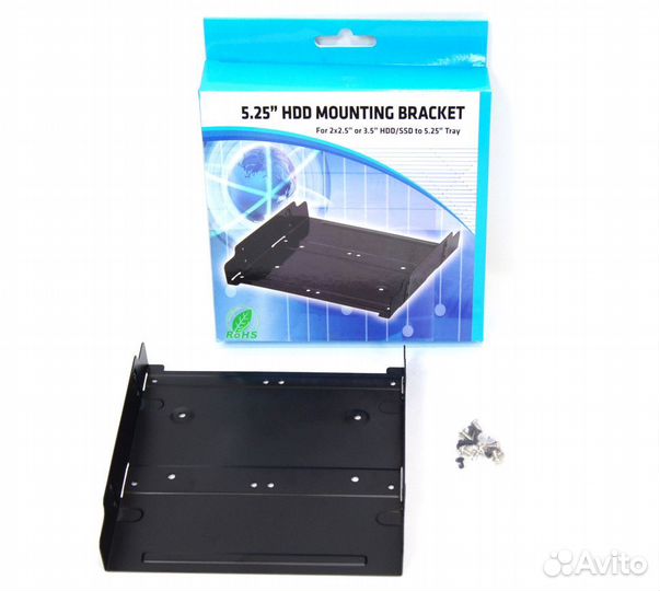 Крепление для HDD/SSD в отсек 5.25