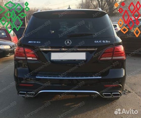 Обвес 63 амг на GLE 166 с расширителями арок