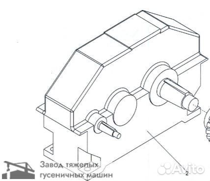 Редуктор подъема стрелы после ремонта дэк-251