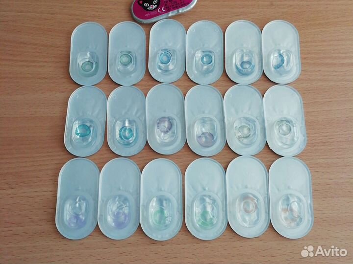 Контактные линзы голубые