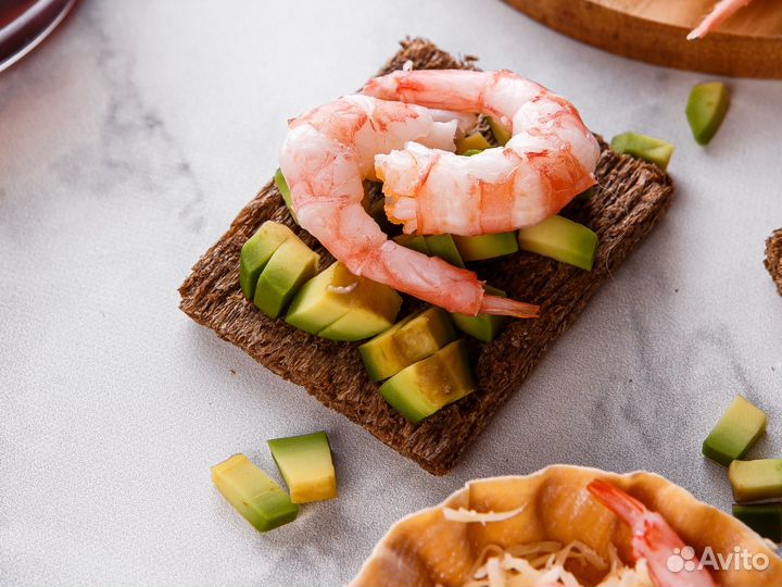 Северные креветки в ассортименте