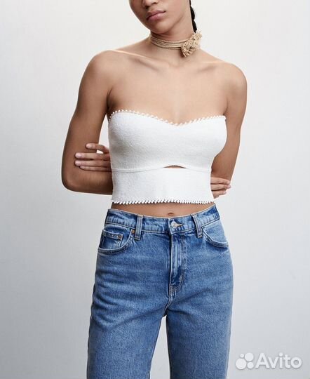 Джинсы mango (MOM Comfort) Medium Blue