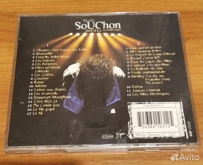 Двойной CD-диск Alain Souchon (франц) 1995