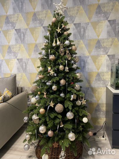 Ель искуственная литая 180