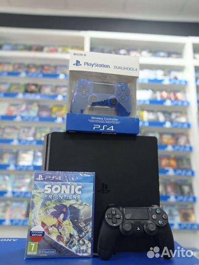 PlayStation 4 slim Sonic Frontiers 2 Dualshock
