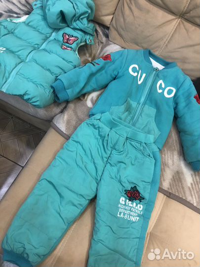 Костюм тройка для девочки 110