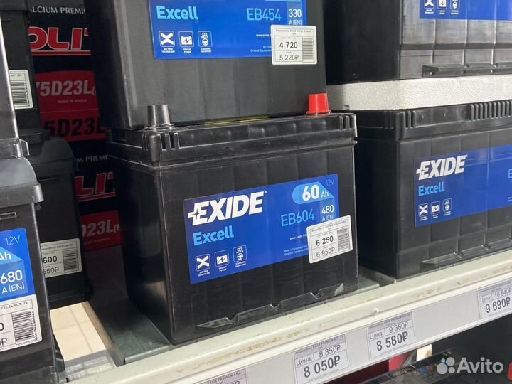 Аккумулятор Exide excel 60 оп