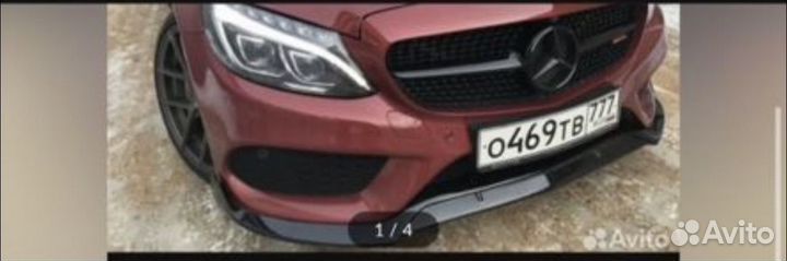 Сплиттер mercedes w205 дорест