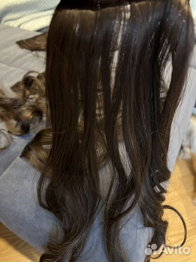 Волосы на заколках