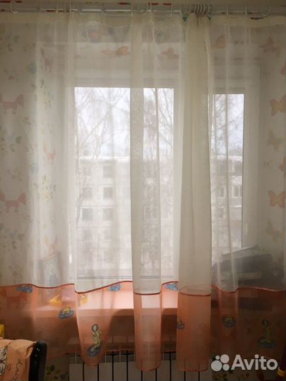 Тюль в детскую короткая