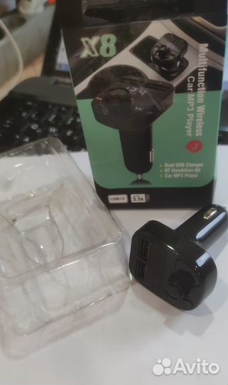 Fm трансмиттер bluetooth USB модулятор