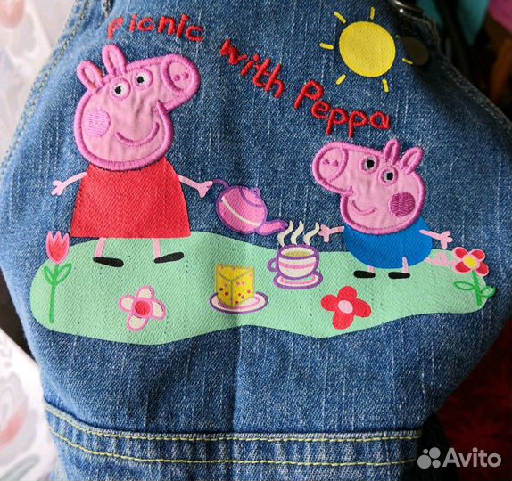 Джинсовый сарафан р110-116