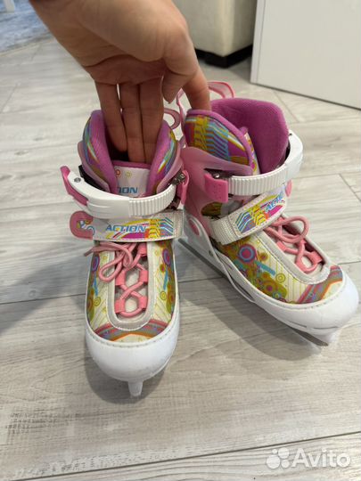 Коньки детские раздвижные 26-29