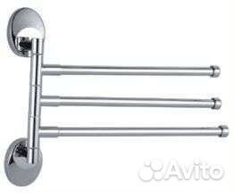 Держатель полотенец frap хром новый