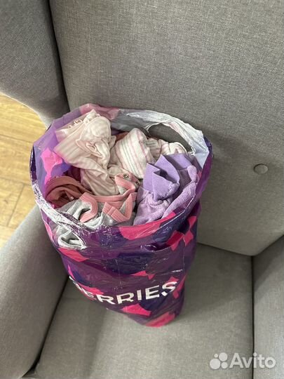 Большой пакет одежды для девочки от 0-5мес
