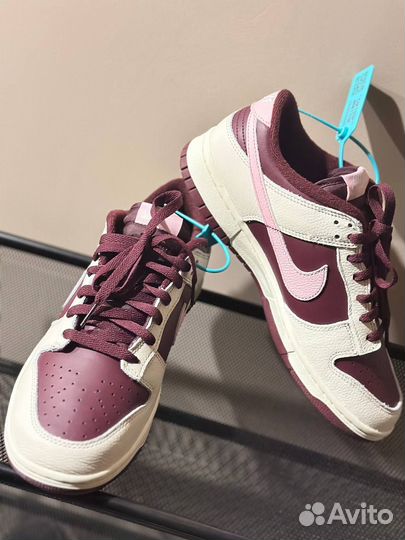 Nike dunk low night maroon and medium soft pink