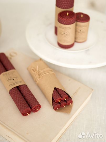 Набор восковых свечей