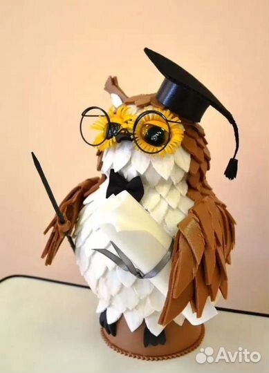 Светильник. букет. сова