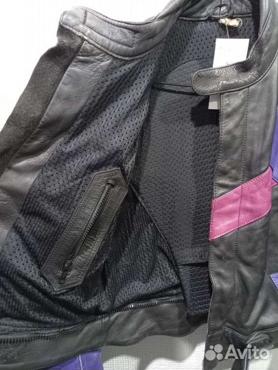 Кожаная мотокуртка