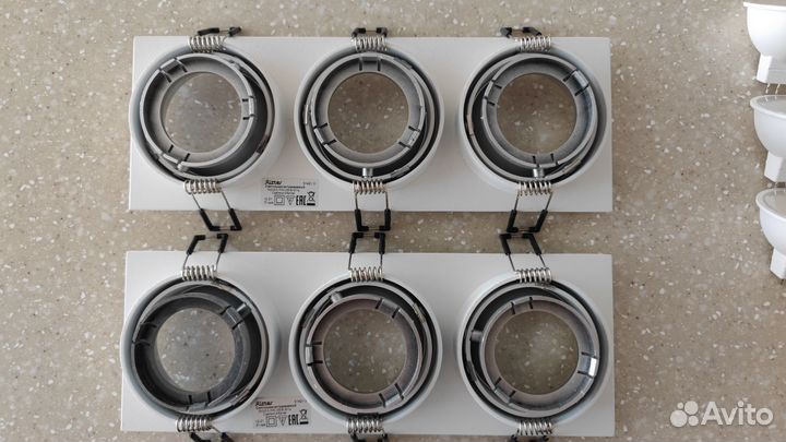 Светильник потолочный встраиваемый 2шт
