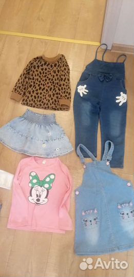 Вещи пакетом на девочку 4 5 лет