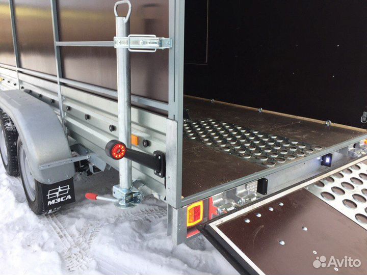 Опорная стойка для прицепа мзса 8177 в сборе с хо