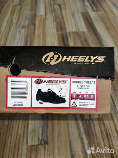 Кроссовки heelys 4uk/36.5eu/23см