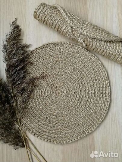 Салфетки сервировочные из джута