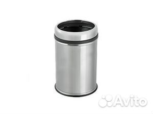 Урна из нержавеющей стали без крышки / хром 11 л