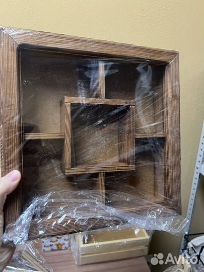 Ящик деревянный подарочный