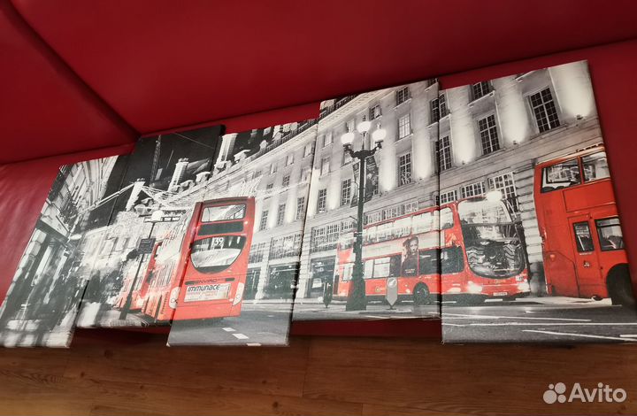 Модульная картина лондон (5 секций)