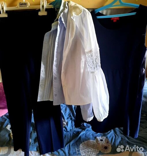 Школьная форма для девочки 122 128 темно синяя