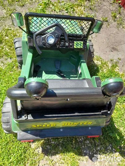 Электромобиль детский армейский джип kreiss