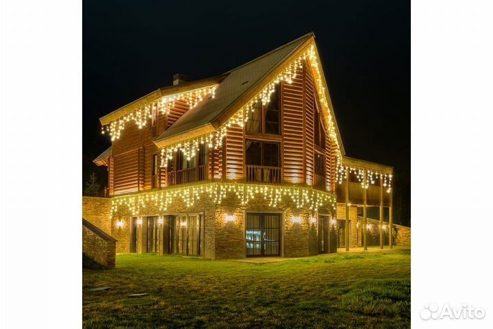 Гирлянда уличная и монтаж