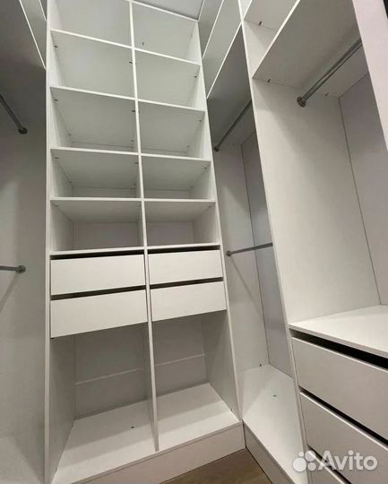 Гардеробная на заказ с гарантией 1 год