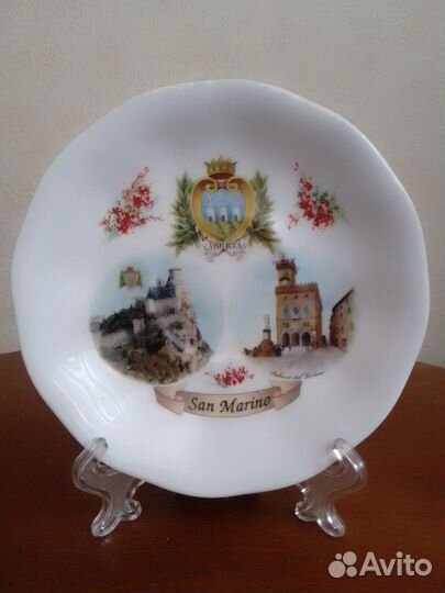 Тарелка сувенирная Сан Марино