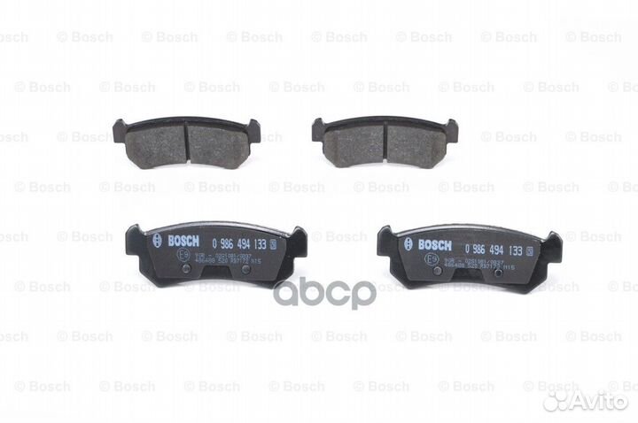 Колодки тормозные дисковые зад 0986494133 B