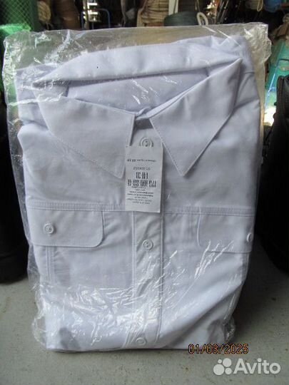 Военные белые рубашки