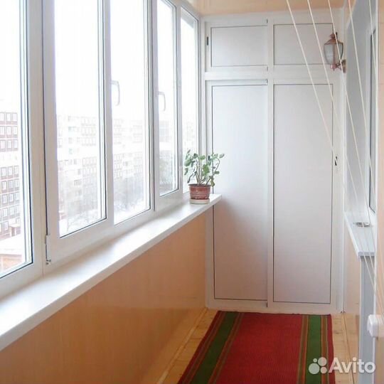 Балкон с отделкой