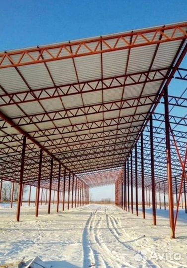 Строительство ангаров, гаражей, навесов