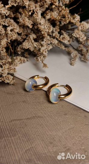 Серьги со съемной подвеской