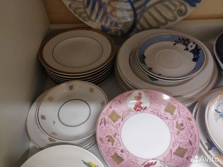 Фарфор СССР настенные тарелки, блюдца )