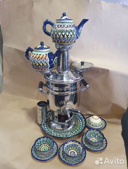 Самовар на дровах (турецкий)