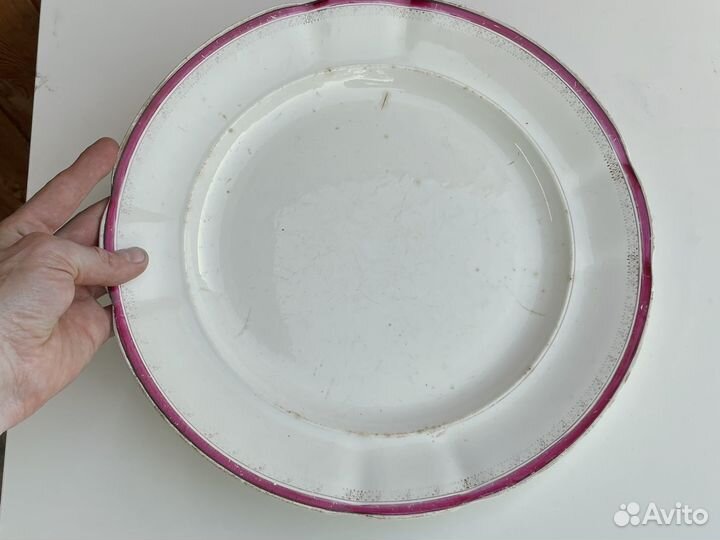 Блюдо старинное 33см им Калинина Кузнецово