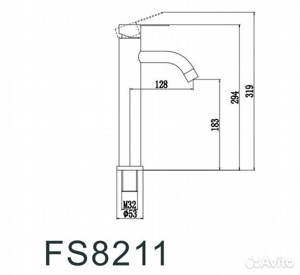 Смеситель Fmark для раковины FS8211