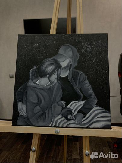 Портреты, рисунки на холсте по фото